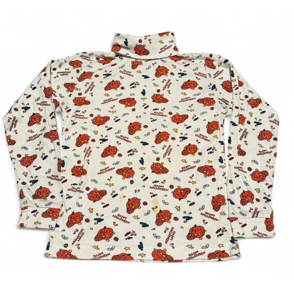 Vintage Palette Halloween Turtleneck Shirt Pumpkins Candy 90s AOP Kids 14